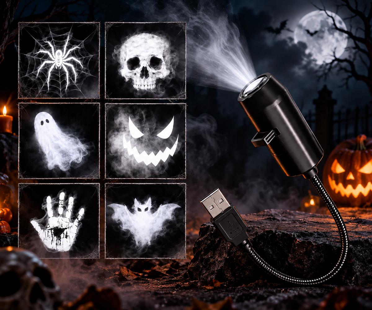 Spooky Halloween Projection Lamp